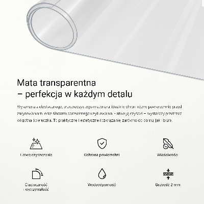 Puha üveg asztalhoz