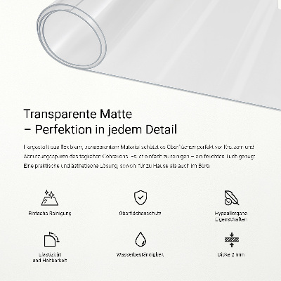 Puha üveg asztalhoz