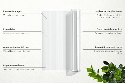 Puha üveg asztalhoz