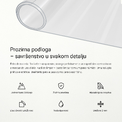 Puha üveg asztalhoz