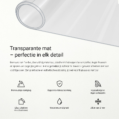 Puha üveg asztalhoz