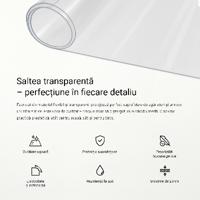 Puha üveg asztalhoz