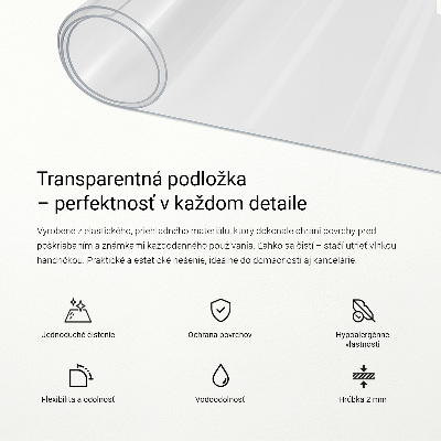 Puha üveg asztalhoz