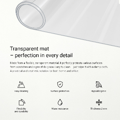 Puha üveg asztalhoz