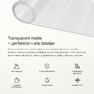 Puha üveg asztalhoz