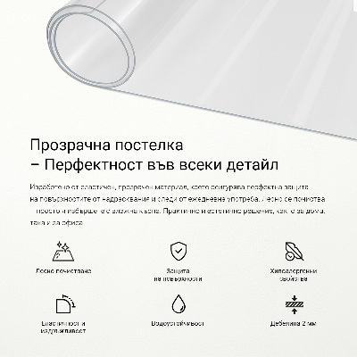 Puha üveg asztalhoz