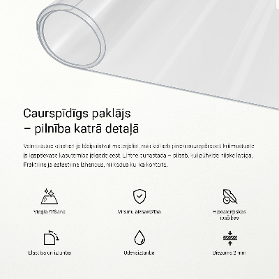 Puha üveg asztalhoz