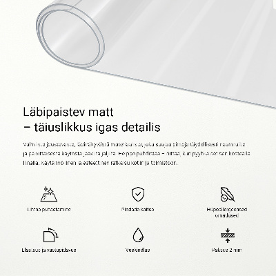 Puha üveg asztalhoz