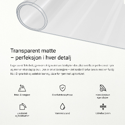 Puha üveg asztalhoz