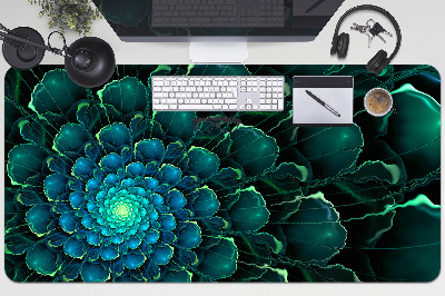 Íróasztal alátét Zöld virág