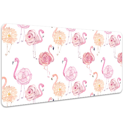 Könyökalátét Flamingók és virágok