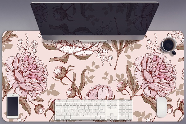 Könyökalátét Rózsaszín peonies