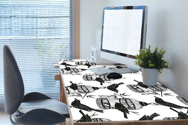 Íróasztal alátét Madár ketrecek
