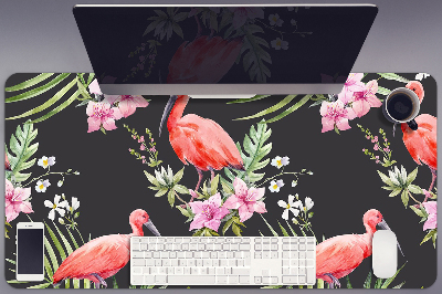 Íróasztal alátét Fekete flamingó