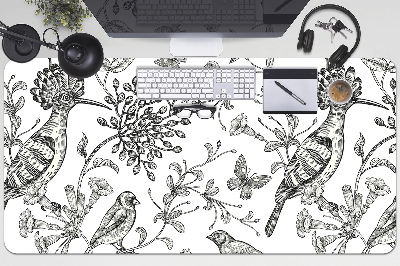 Íróasztal alátét Vázolt madarak