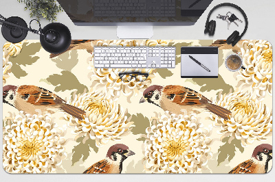 Íróasztal alátét Arany madarak