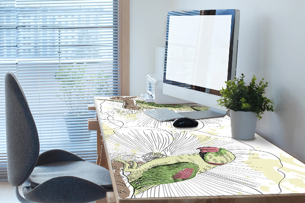 Íróasztal alátét Zöld papagájok