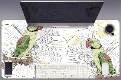 Íróasztal alátét Zöld papagájok