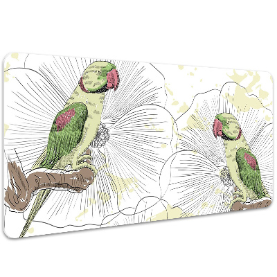 Íróasztal alátét Zöld papagájok