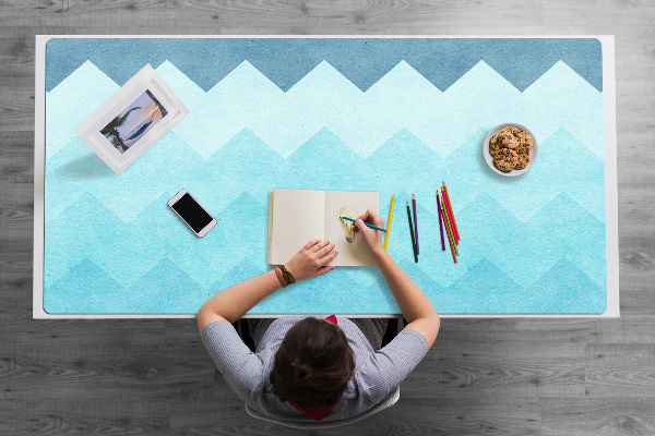 Íróasztal alátét Zigzag minta