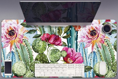 Íróasztal alátét Kaktusz virágok