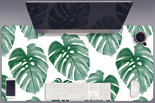 Íróasztal alátét Monstera levelek