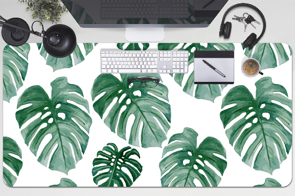 Íróasztal alátét Monstera levelek