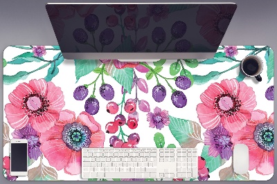 Íróasztal alátét Virágok és bogyók
