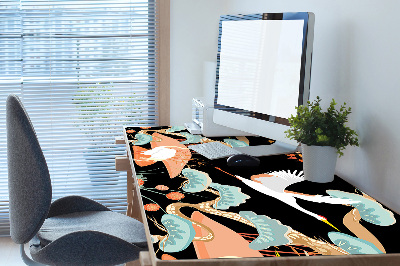 Íróasztal alátét Festett heronok