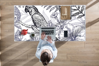 Íróasztal alátét Rajzolt papagáj