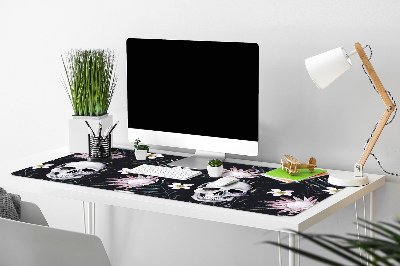Íróasztal alátét Koponyák és levelek