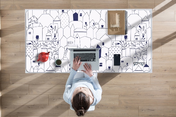 Íróasztal könyökalátét Vázolt város