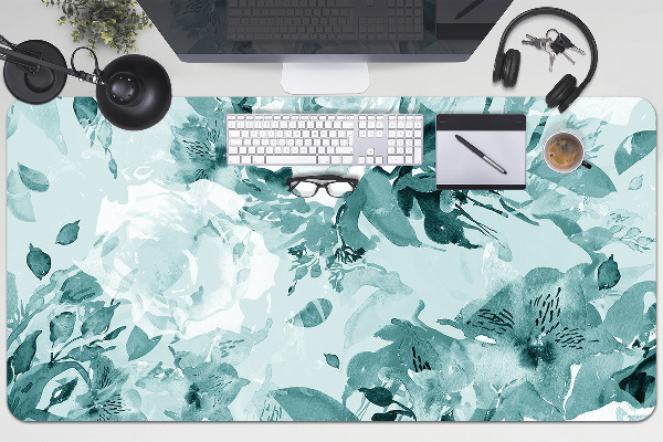 Íróasztal könyökalátét Kék virágok