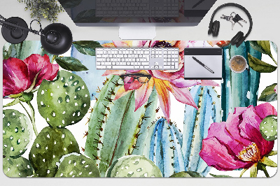 Íróasztal könyökalátét Színes kaktuszok