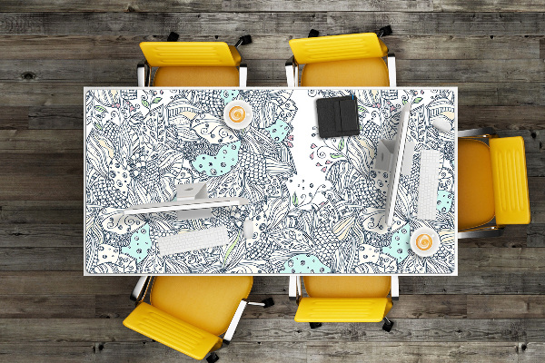 Íróasztal alátét Virágok