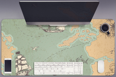 Íróasztal alátét Kincses térkép