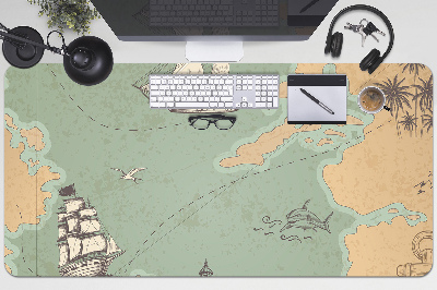 Íróasztal alátét Kincses térkép