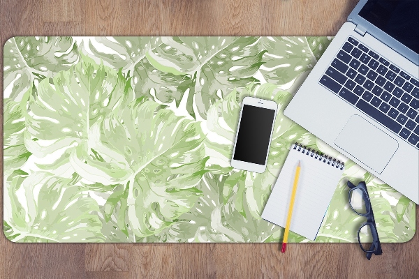 Íróasztal könyökalátét Monstera levelek