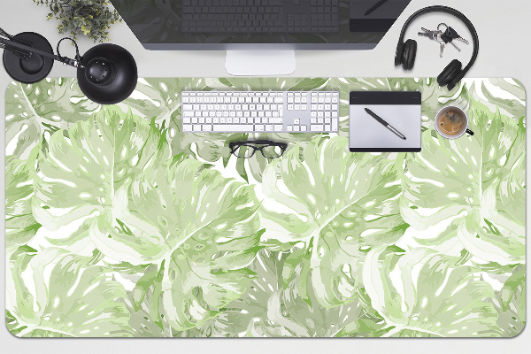 Íróasztal könyökalátét Monstera levelek