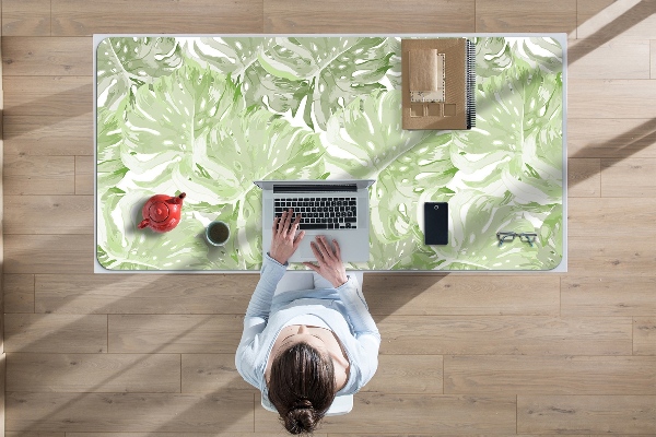 Íróasztal könyökalátét Monstera levelek