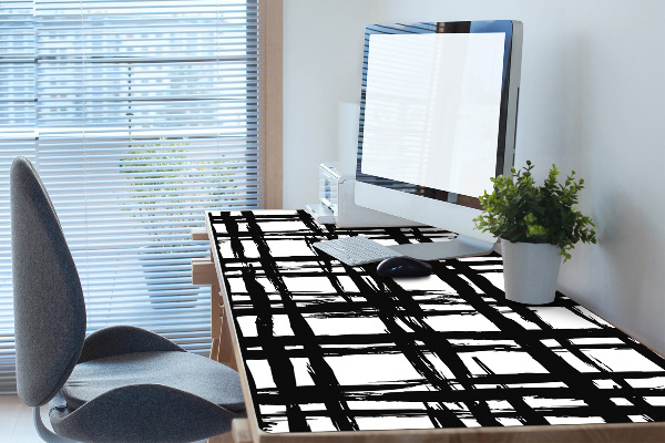 Íróasztal könyökalátét Plaid mintázat