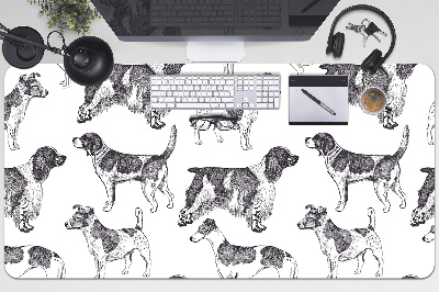 Íróasztal könyökalátét Kutyák minta
