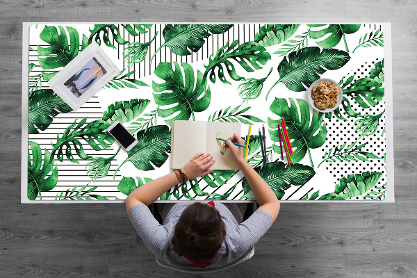 Íróasztal könyökalátét Pontok és levelek