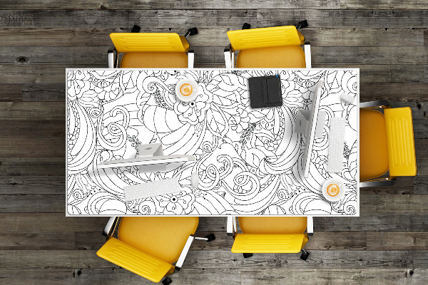 Könyökalátét Doodle mintázat