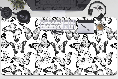 Íróasztal könyökalátét Fekete-fehér pillangó
