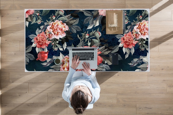 Íróasztal könyökalátét Vörös peonies