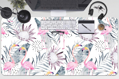 Íróasztal könyökalátét Flamingók