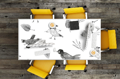 Íróasztal könyökalátét Rajzolt madarak