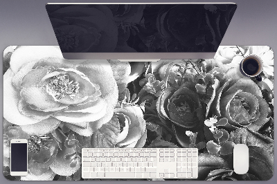 Íróasztal könyökalátét Retro rózsák