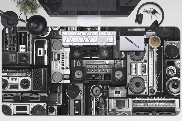 Íróasztal könyökalátét Régi iskolai boombox